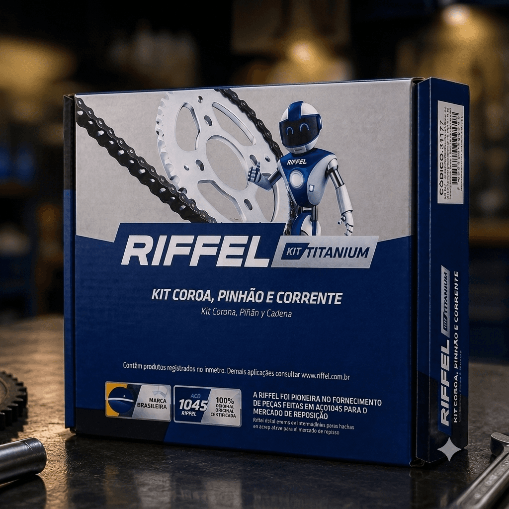 Kit Titanium com Corrente para CG 160