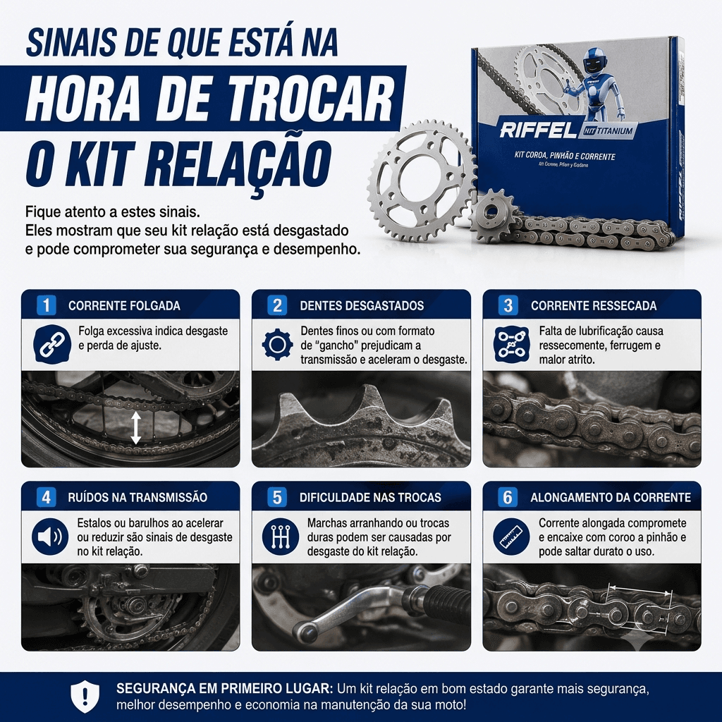 Kit Titanium com Corrente para CG 160 — miniatura 10
